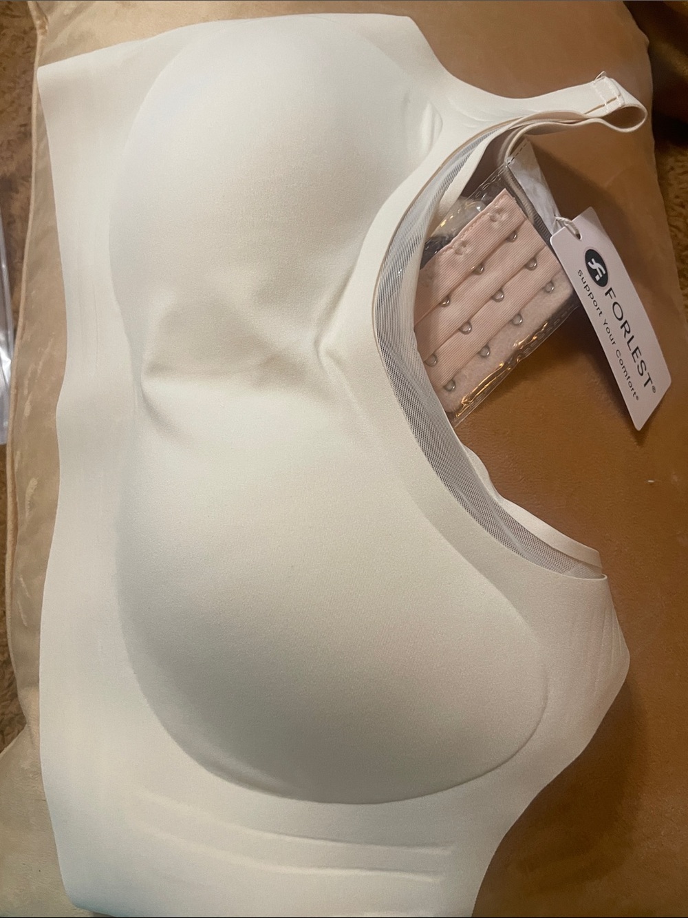Forlest comfort bra with extender. NEW in pkg with tags NUDE size XL